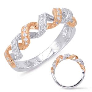 Rose & White Gold Matching Band Rose & White Gold Matching Band