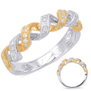Yellow & White Gold Matching Band Yellow & White Gold Matching Band