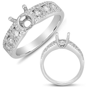 White Gold Engagement Ring White Gold Engagement Ring