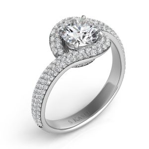 White Gold Engagement Ring White Gold Engagement Ring