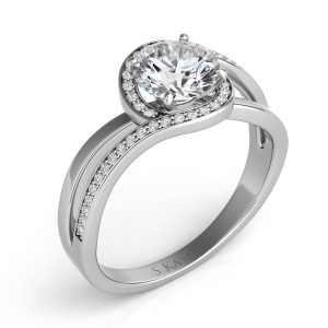 White Gold Engagement Ring White Gold Engagement Ring