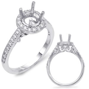White Gold Engagement Ring White Gold Engagement Ring