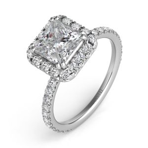 White Gold Engagement Ring White Gold Engagement Ring