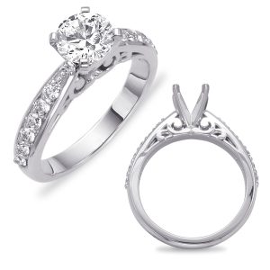 White Gold Semi Mounting