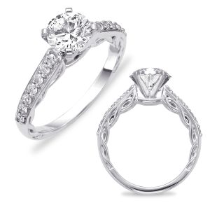 White Gold Semi Mounting