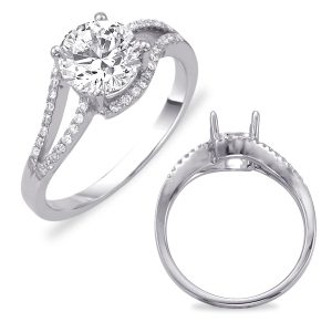 White Gold Engagement Ring White Gold Engagement Ring