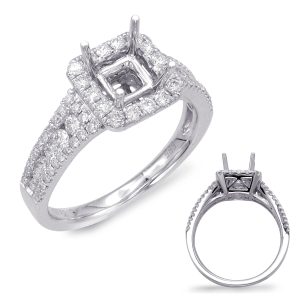 White Gold Engagement Ring White Gold Engagement Ring