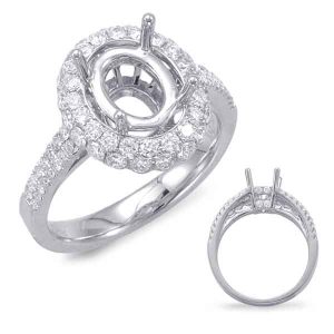 White Gold Engagement Ring White Gold Engagement Ring