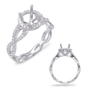 White Gold Engagement Ring White Gold Engagement Ring