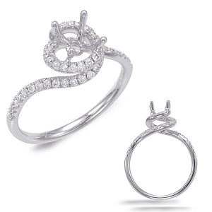 Palladium Engagement Ring