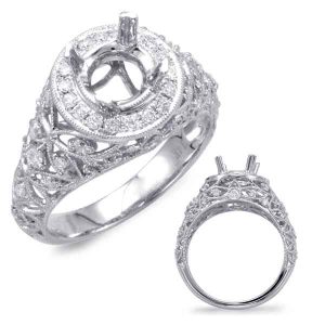 White Gold Engagement Ring White Gold Engagement Ring