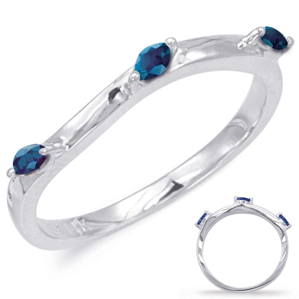 White Gold Sapphire Matching Band