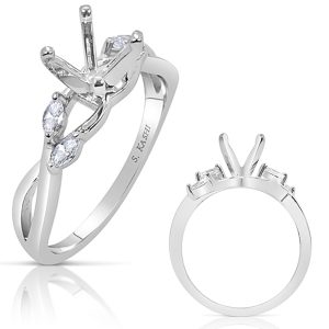 White Gold Engagement Ring White Gold Engagement Ring