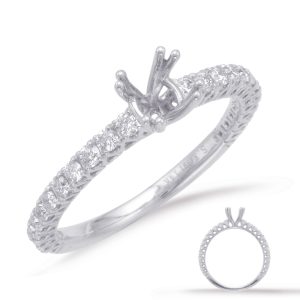 White Gold Engagement Ring White Gold Engagement Ring