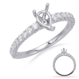 White Gold Engagement Ring White Gold Engagement Ring