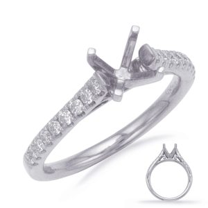 White Gold Engagement Ring White Gold Engagement Ring