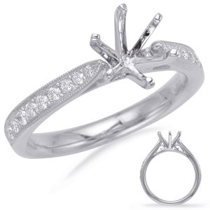 White Gold Engagement Ring White Gold Engagement Ring