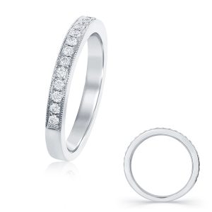 White Gold Wedding Band White Gold Wedding Band