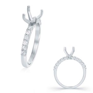 White Gold Engagement Ring White Gold Engagement Ring