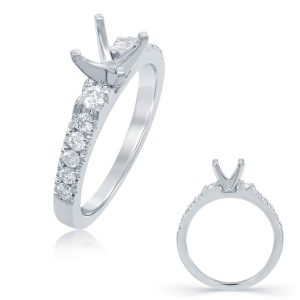 White Gold Engagement Ring White Gold Engagement Ring