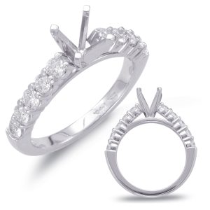 White Gold Engagement Ring White Gold Engagement Ring