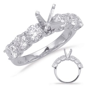 White Gold Engagement Ring White Gold Engagement Ring