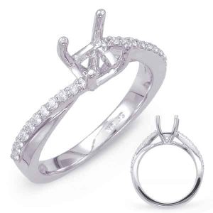 White Gold Engagement Ring White Gold Engagement Ring