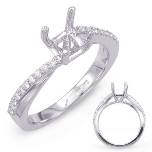 White Gold Engagement Ring White Gold Engagement Ring