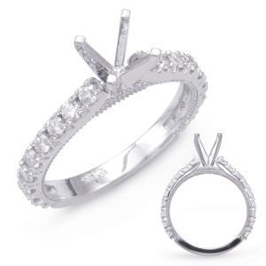 White Gold Engagement Ring White Gold Engagement Ring