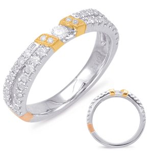 Yellow & White Gold Matching Band