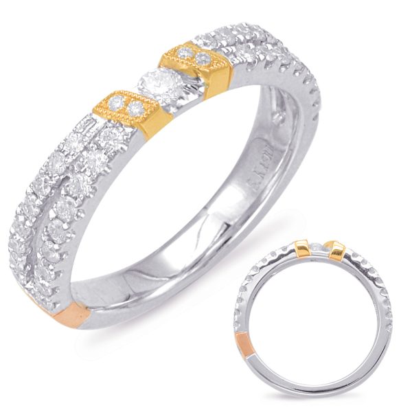 Yellow & White Gold Matching Band