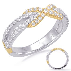 White & Yellow Gold Matching Band