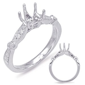 White Gold Engagement Ring White Gold Engagement Ring