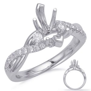 White Gold Engagement Ring White Gold Engagement Ring