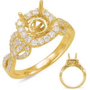 Yellow Gold Halo Engagem Yellow Gold Halo Engagem