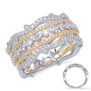 Yellow & White Gold Matching Band Yellow & White Gold Matching Band