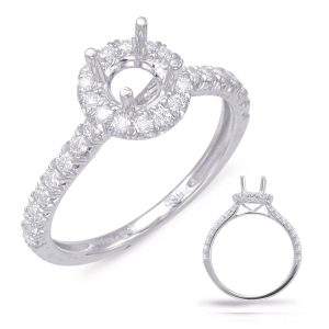 Platinum Halo Engagement Ring