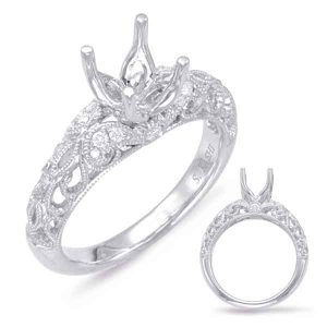 White Gold Engagement Ring White Gold Engagement Ring