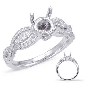 White Gold Engagement Ring White Gold Engagement Ring