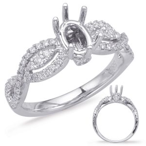 White Gold Engagement Ring White Gold Engagement Ring