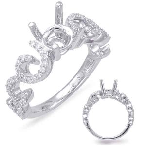 White Gold Engagement Ring White Gold Engagement Ring