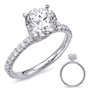 White Gold Engagement Ring White Gold Engagement Ring