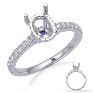 White Gold Engagement Ring White Gold Engagement Ring