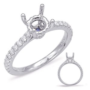White Gold Engagement Ring White Gold Engagement Ring