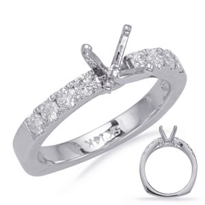 White Gold Engagement Ring White Gold Engagement Ring