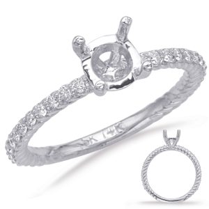 White Gold Engagement Ring White Gold Engagement Ring