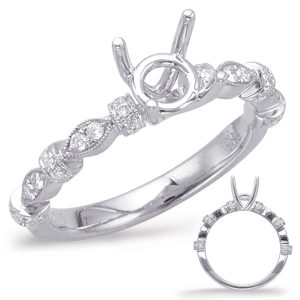 White Gold Halo Engagement Ring White Gold Halo Engagement Ring