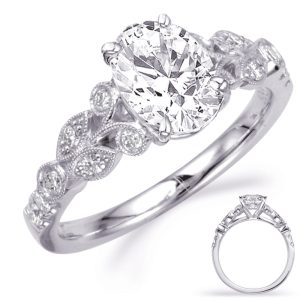 White Gold Engagement Ring White Gold Engagement Ring