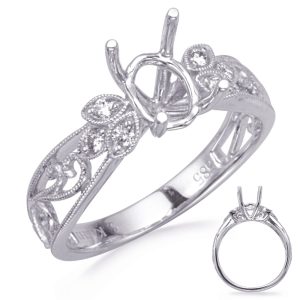 White Gold Engagement Ring White Gold Engagement Ring