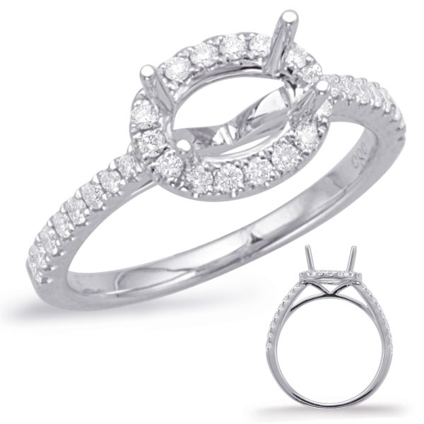 Platinum Halo Engagement Ring